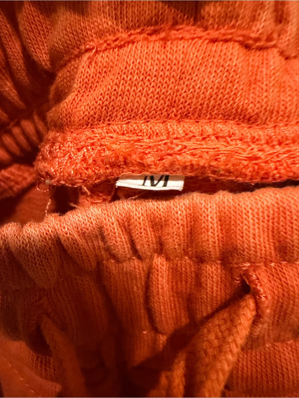 Relaxed Wide-Leg Drawstring Pants - Rust Orange - Picture 8 of 8